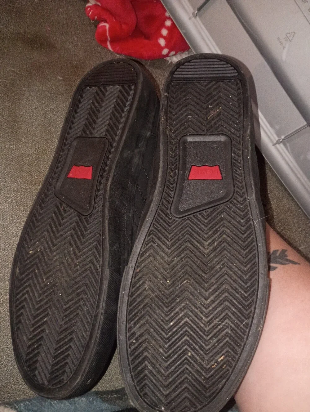 Levi's Black Sneakers Size 9.5-c5